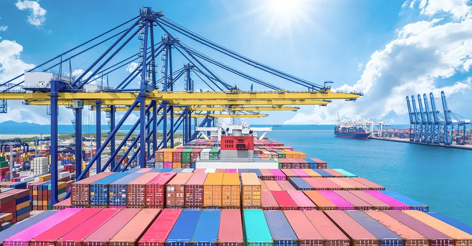 コンテナヤードの様子