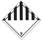 等級9の標札（ラベル）の図