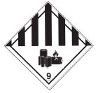 等級 9の標札 (9A) の様式の図