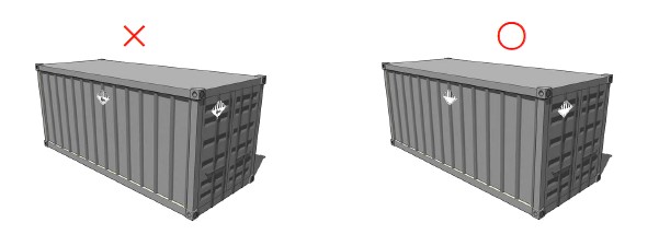 使用できる等級9の標札（ラベル）の図と使用できない等級 9の標札 (9A)の図